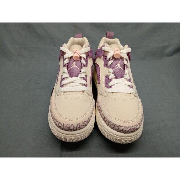 Jordan Spizike Low (PS) Girls Sneakers White Brown Crimson Size1.5Y NEW WITH BOX - Picture 10 of 11